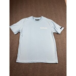 Napapijri Men's XL Barcelona Graphic T-Shirt Light Blue Cotton